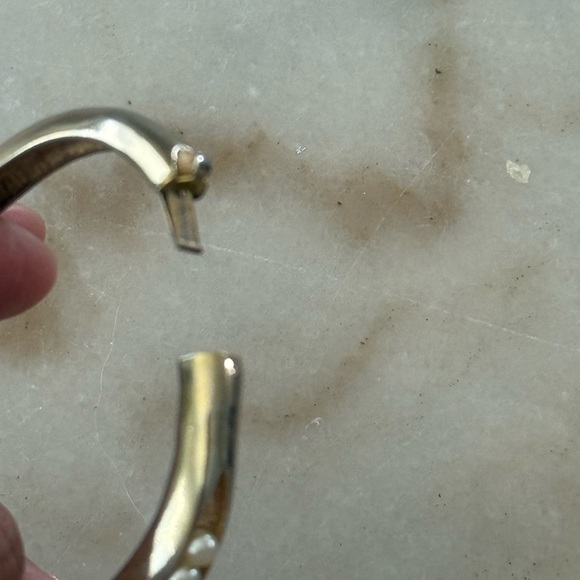 Vintage Craft Bracelet Gold Tone Faux Pearls hinge snap clasp Bracelet - Picture 13 of 14